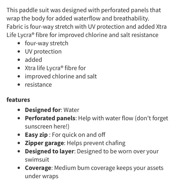 Lululemon Paddle Times Suit Size 10 - Picture 7 of 9